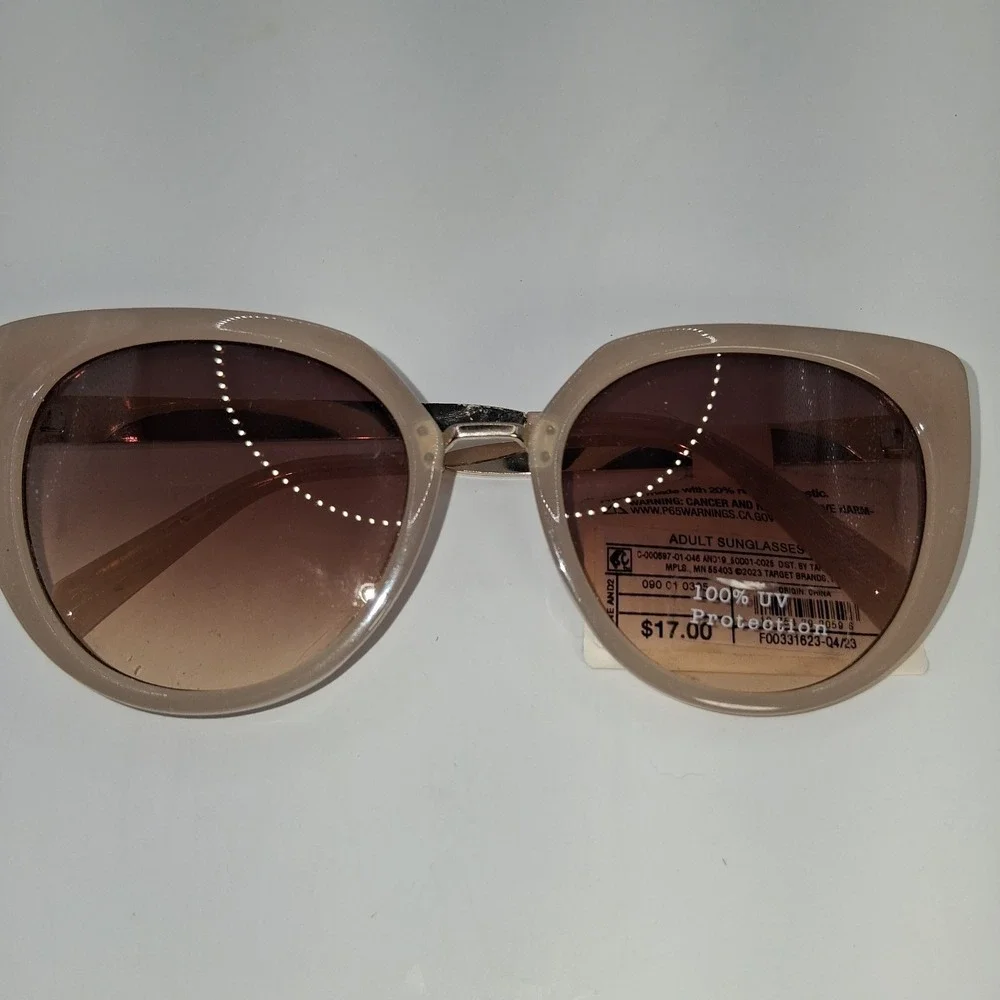 A New Day Women's Cat Eye Sunglasses Black Lens Color